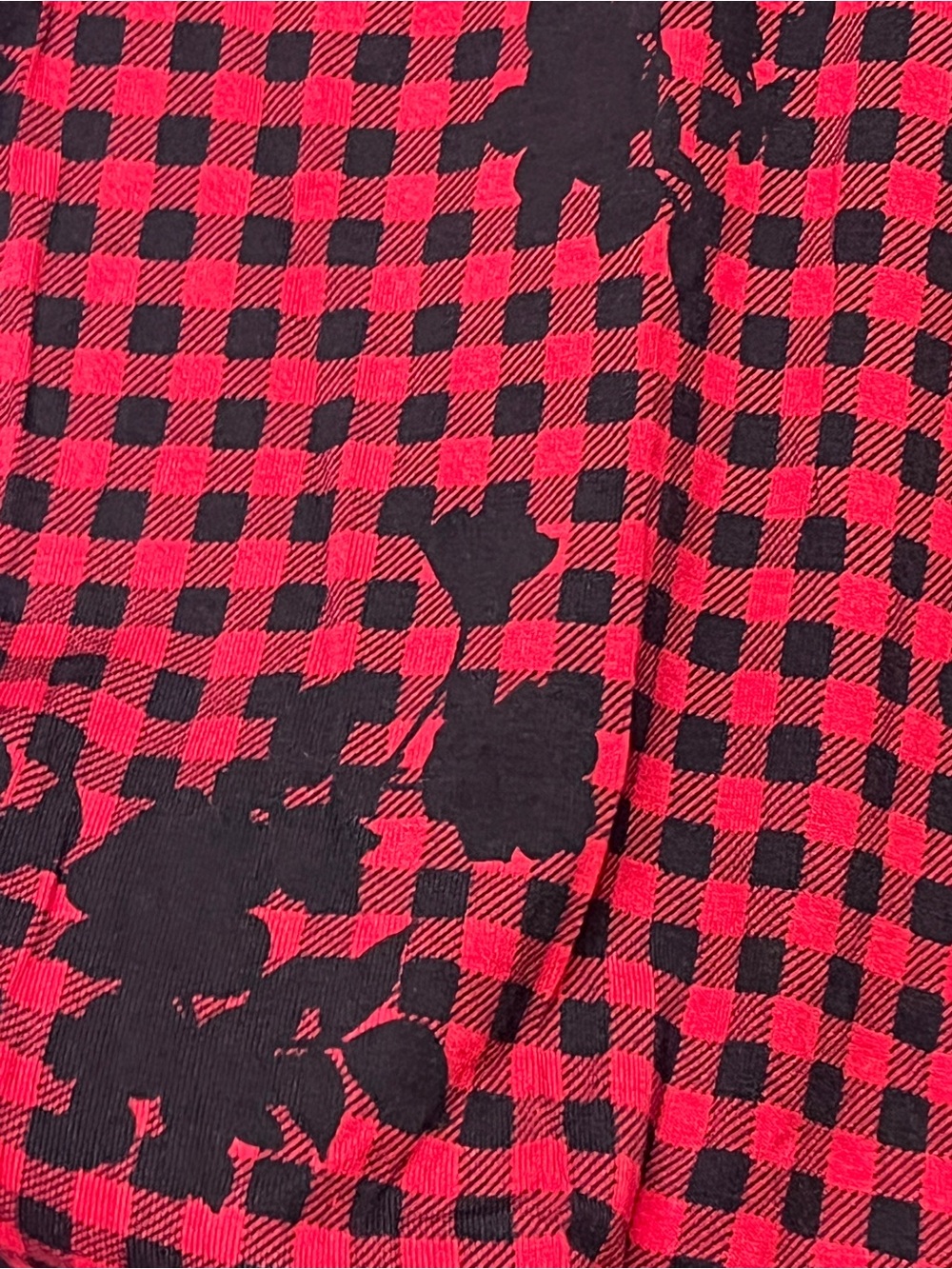 Michel Studio Red and Black Printed Sleeveless Tank - Picture 5 of 5